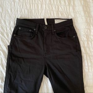 Rag & Bone black skinny high rise jeans